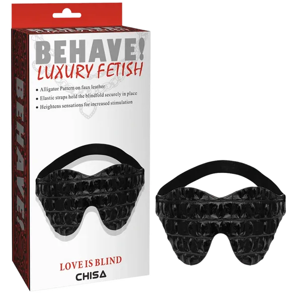 Chisa Anal LOVE IS BLIND Alligator Pattern Black