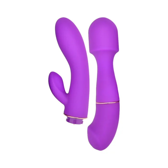 Female Sex Toys Loving Joy DUA Interchangeable Vibrator with 2 Attachments Waterproof Loving Joy Female Sex Toys Loving Joy DUA Interchangeable Vibrator with 2 Attachments Waterproof Loving Joy