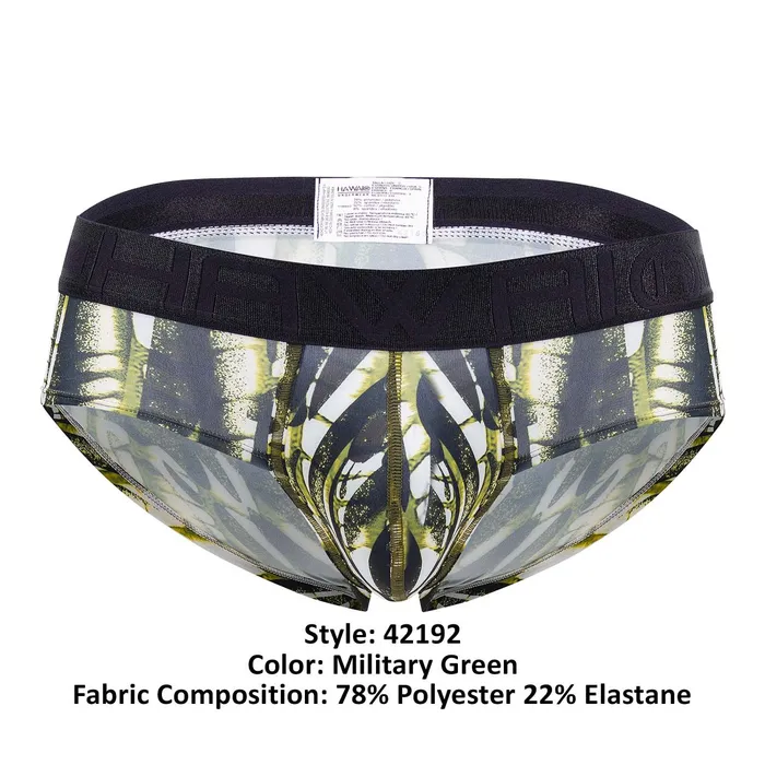 HAWAI Vibrators Printed Microfiber Hip Briefs