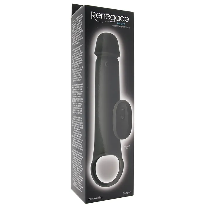 Nalpac Male Sex Toys Renegade Brute Vibrating Penis Extension Black Nalpac Male Sex Toys Renegade Brute Vibrating Penis Extension Black