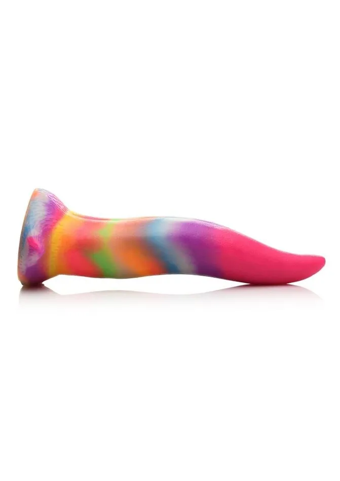 Creature Cocks Unicorn Tongue Glow in the Dark Silicone Dildo Rainbow XR Brands Dildos