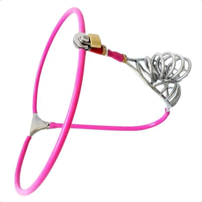 CHASTITY CAGE CO Dildos Pink Chastity Belt 23 inches to 43 inches Waistline CHASTITY CAGE CO Dildos Pink Chastity Belt 23 inches to 43 inches Waistline