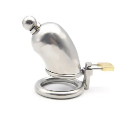 Male Sex Toys CHASTITY CAGE CO CC09 Steel Chastity Cage 267 Inches