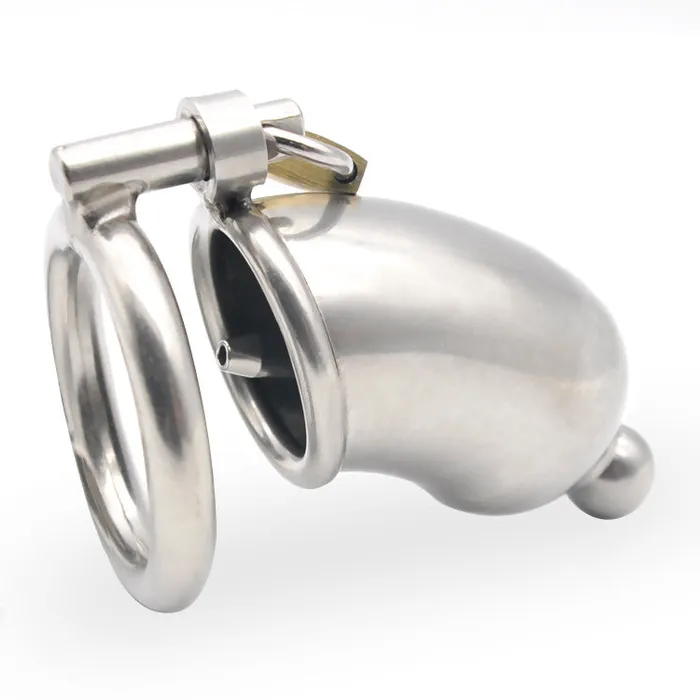 Male Sex Toys CHASTITY CAGE CO CC09 Steel Chastity Cage 267 Inches