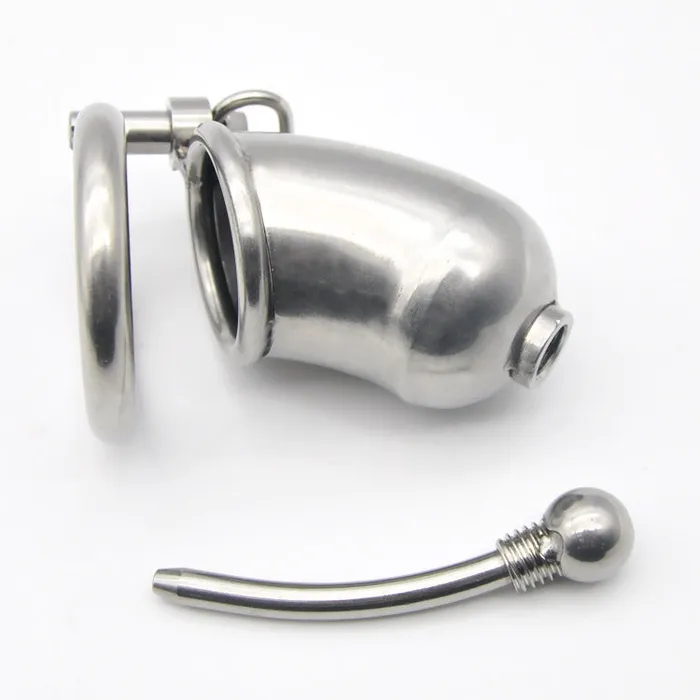 Male Sex Toys CHASTITY CAGE CO CC09 Steel Chastity Cage 267 Inches