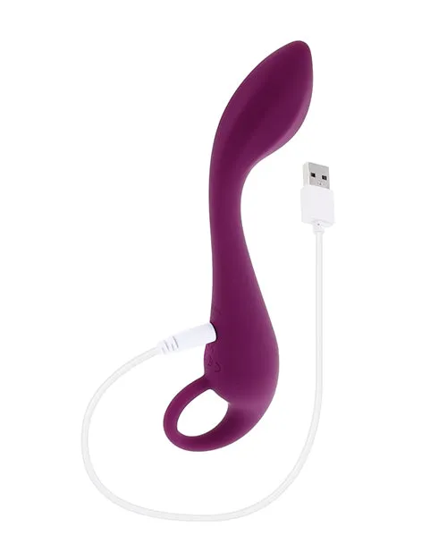 Vibrators Evolved Novelties Evolved Lochness G Rechargeable Vibrator Silicone Burgundy