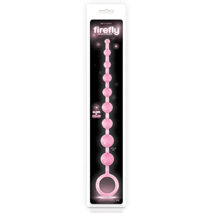 Vibrators New Sensations Novelties Inc Firefly Pleasure Beads Pink