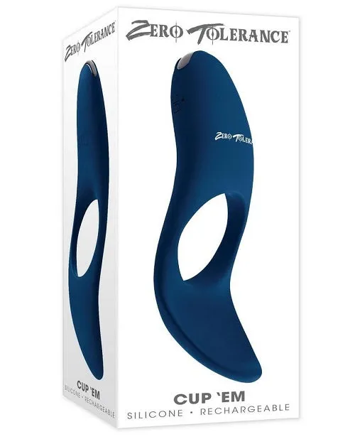 Zero Tolerance Zero Tolerance Cup Em Cock Ring Blue Male Sex Toys