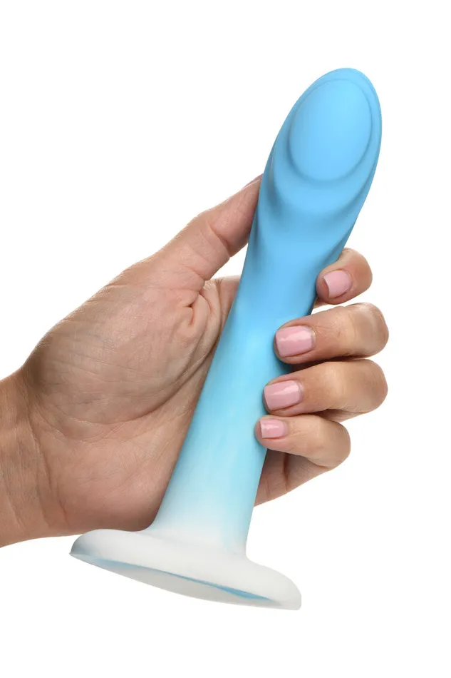 Curve Toys Dildos Simply Sweet Rippled 7 in Silicone Dildo