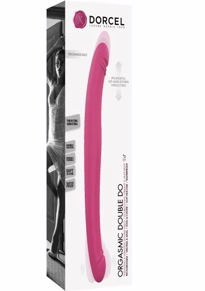 Dildos dorcel Dorcel Luxury ORGASMIC DOUBLE DO Thrusting and Vibrating Double Ended Dildo Pink