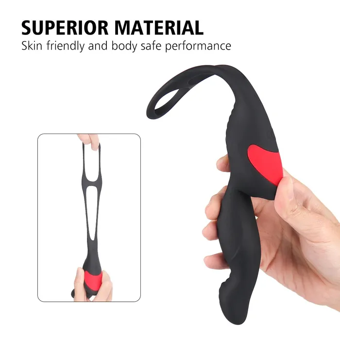 EVEs SECRETS Male Sex Toys Mens Prostate Massage Vibrator Waterproof Silicone Anal Plug Stimulator Butt Toy