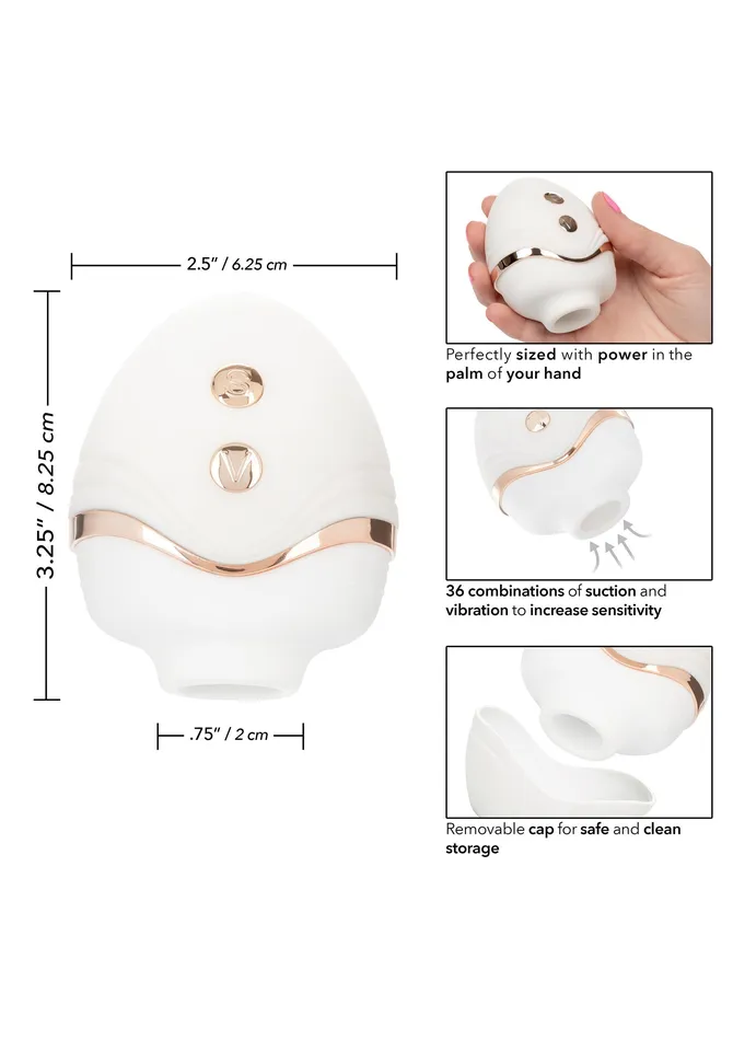 Female Sex Toys CalExotics Empowered Palm Pleasure Goddess Clitoral Suction Stimulator