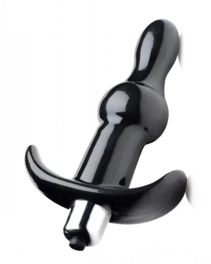 Frisky Male Sex Toys Vibrating Rolling Bumpy Jelly Anal Butt Plug With Rolling Bumps