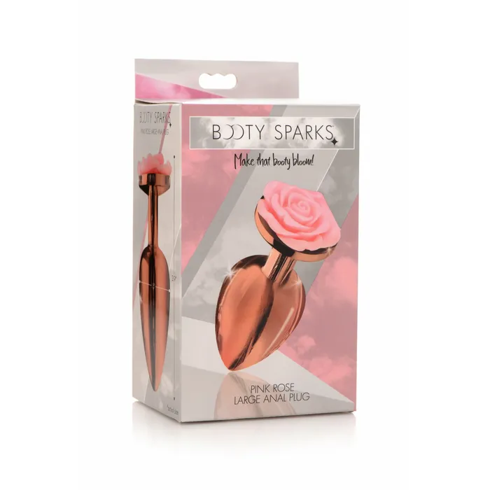 Pink Rose Gold Anal Plug Large XR Brands Booty Sparks Anal Pink Rose Gold Anal Plug Large XR Brands Booty Sparks Anal