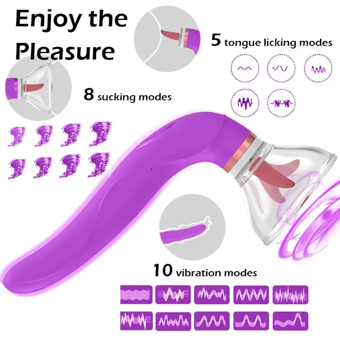 Pussy Sucking Licking Vibrator Sex Toys for Women Clitoris and Nipples Stimulator EVEs SECRETS Female Sex Toys