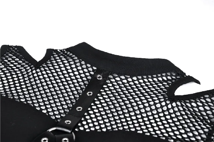 Sexy Womens Studded Black Mesh Top for an Edgy Look EVEs SECRETS Anal
