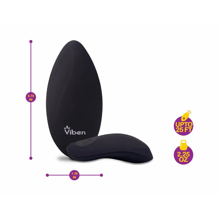 Viben Racy Remote Control 10 Function Panty Vibe Black Vibe Female Sex Toys Viben Racy Remote Control 10 Function Panty Vibe Black Vibe Female Sex Toys