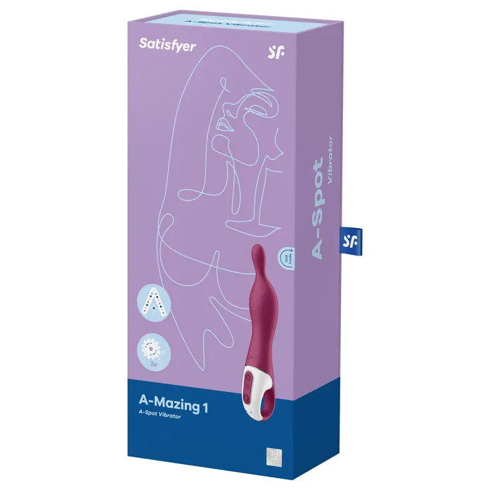 Vibrators Satisfyer AMazing 1 aSpot Vibrator Berry Vibrators Satisfyer AMazing 1 aSpot Vibrator Berry