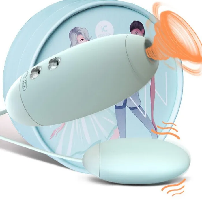 Female Sex Toys KISSTOY Miss VV Dual Action Cunnilingus Egg Vibrator KISSTOY