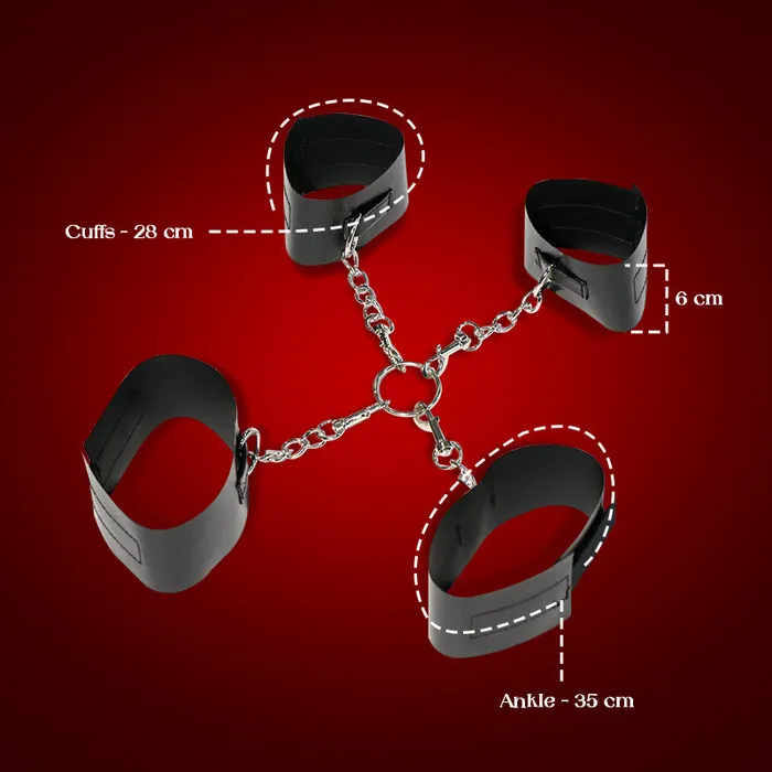 FRISKY BUSINESS SG Couples Naughty Nods Cuffs Bed Bondage Handcuff Set
