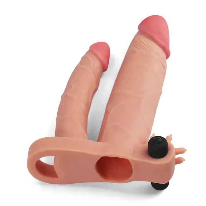 Male Sex Toys Add 1 Vibrating Penis Sleeve Double Dildo LOVETOY