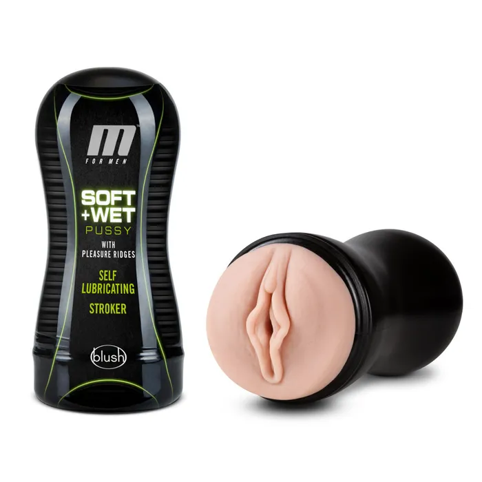 Male Sex Toys Blush M for Men Soft and Wet Pussy with Pleasure Ridges Self Lubricating Stroker Cup Vanilla Male Sex Toys Blush M for Men Soft and Wet Pussy with Pleasure Ridges Self Lubricating Stroker Cup Vanilla