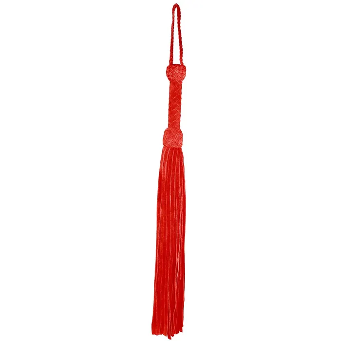 Prowler RED Restraints Prowler RED Leather Suede Flogger Red