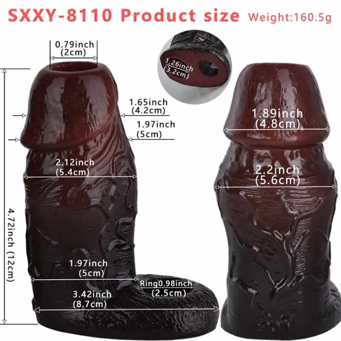 Safystyle WATCH VIDEO Black Penis Sleeve S8110 Black Anal