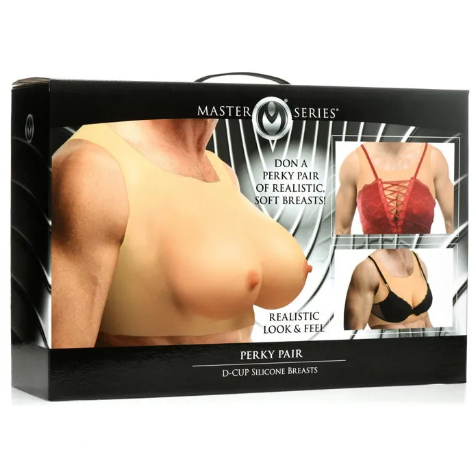XR Brands Male Sex Toys Perky Pair DCup Silicone Breasts
